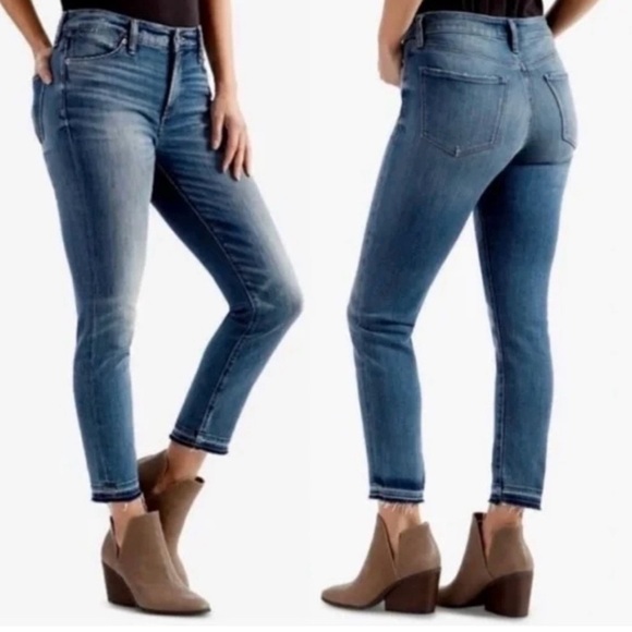 Luck Brand Hayden Crop Jeans Size 4/27‎ Medium Wash - Picture 1 of 11